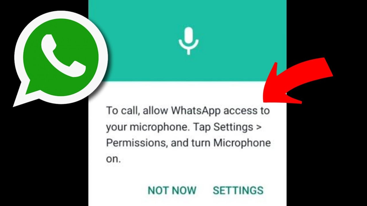 to call allow whatsapp access to your microphone tap settings