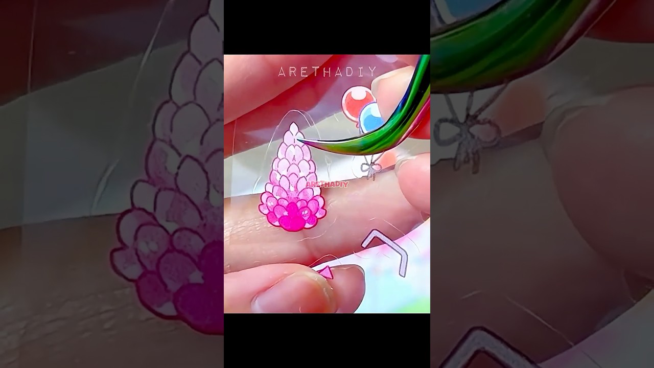 (ASMR) Satisfying DIY Miniature Amusement Park Scene Stickers | Relaxing ASMR 