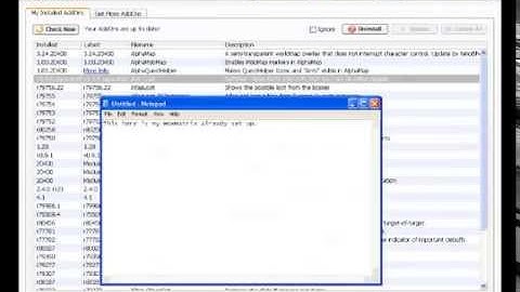 Using Wowmatrix for Addons