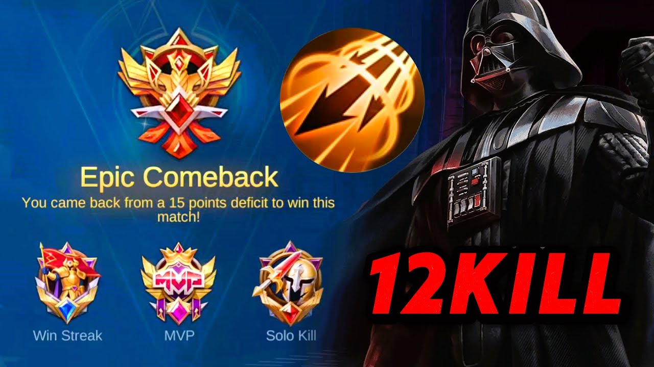 BEST COMEBACK ARGUS 12KILLS MVP SOLO RANK GAMEPLAY! | MLBB 🔥