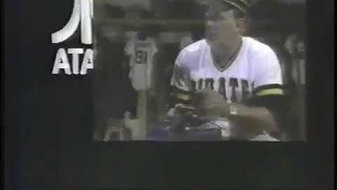 Atari VCS/2600 commercial - Pac-Man w/ Pittsburgh Pirates and George Eisenhauer
