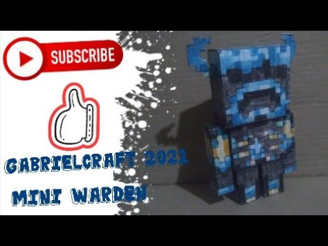 Minecraft Warden diorama : r/papercraft