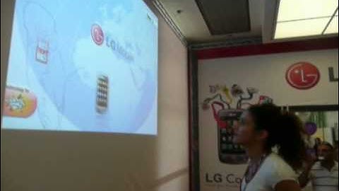 TouchMagix Interactive Floor and Wall projection at LG event