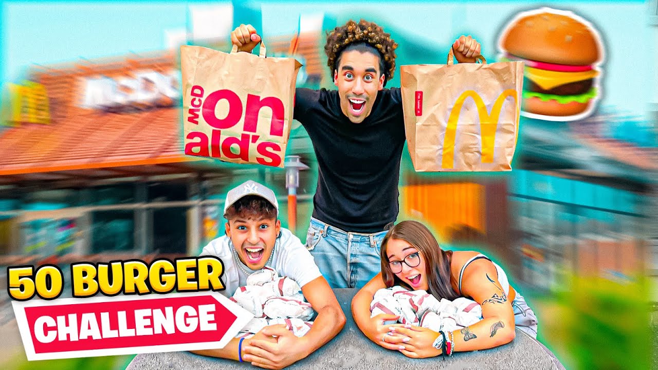 SFIDIAMO 50 HAMBURGER DEL MC! 🍔