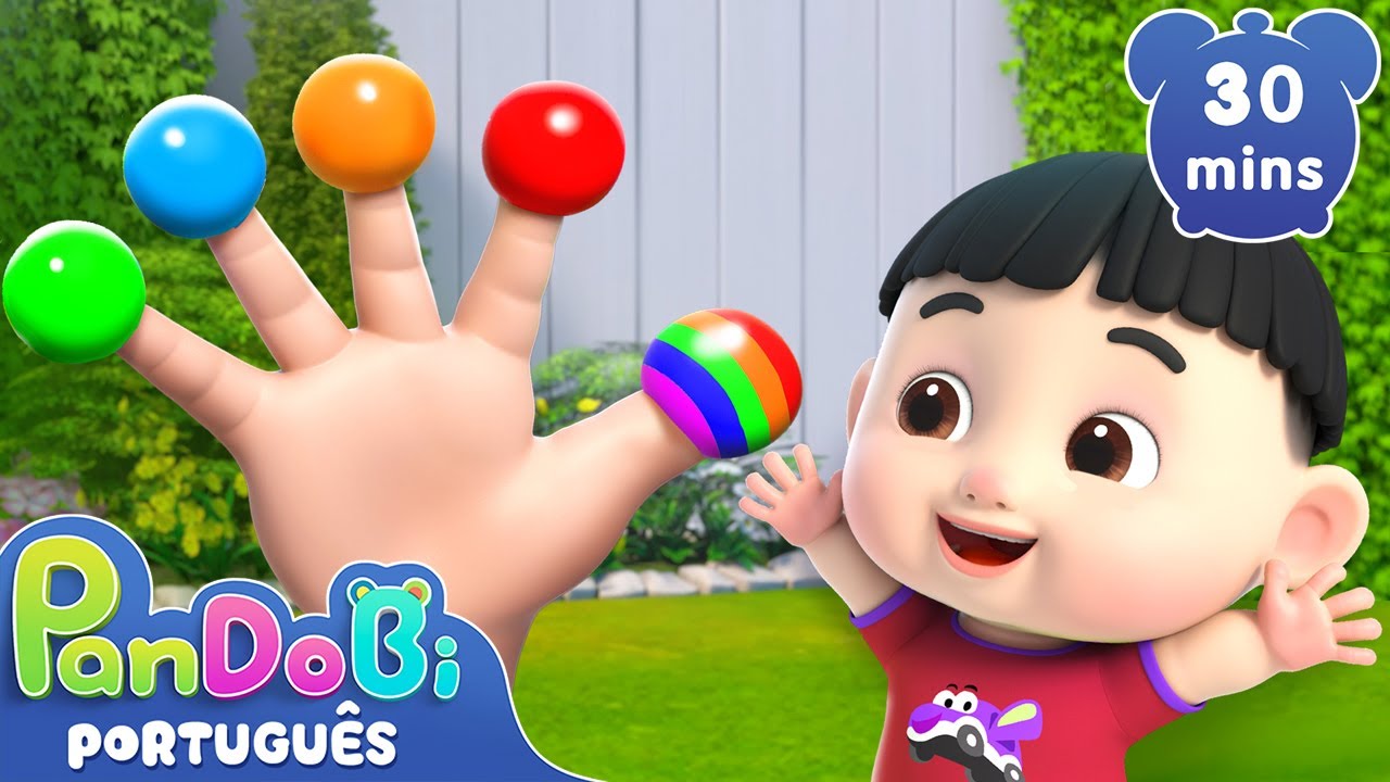 A Canção da Família dos Dedos | 30 MINUTOS com a Família Pandobi | Super Pandobi em Português