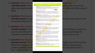 Top 10 Interview Questions Every Candidate Should Know / Tell me about your self.
