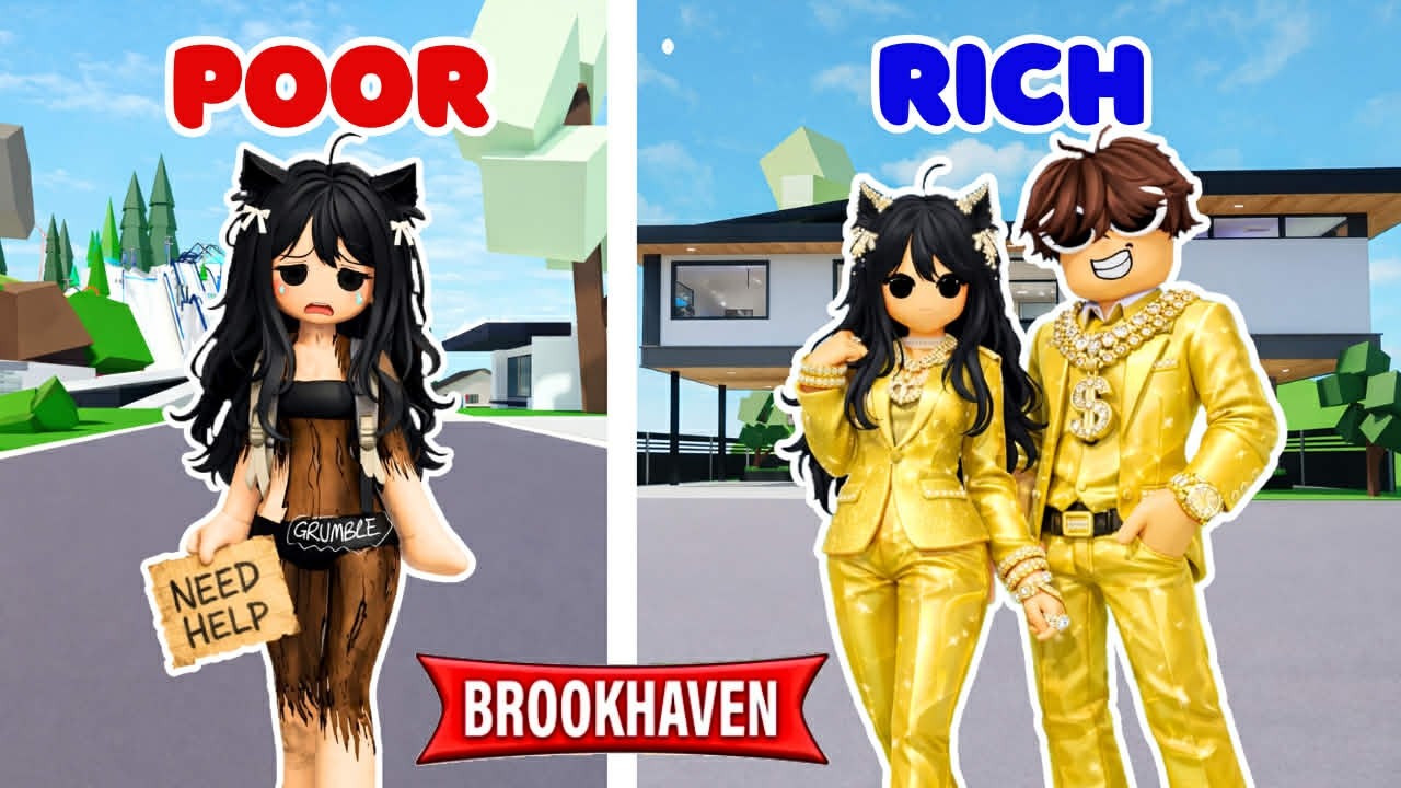 Poor To Rich | Brookhaven RP | Roblox Story - YouTube