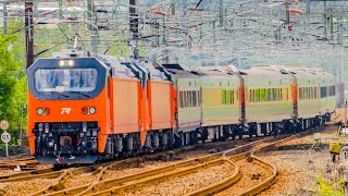 台鐵E500重聯牽引PP自強車廂試運轉8772次八堵站南側通過-2024/02/29