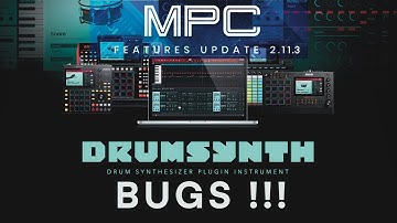 AKAI MPC Firmware 2.11.3 BUGS on the Drum Synth!!! #akaimpc #akaimpcone #firmwareupdate