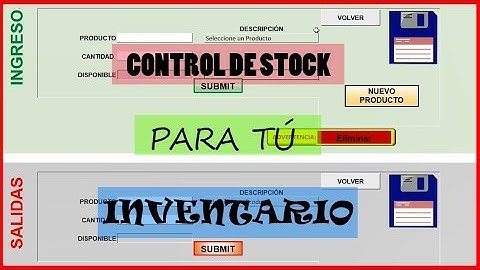 Control de Stock Inventario Excel (Archivo Descargable)