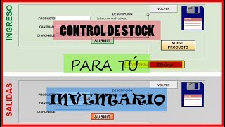 Control de Stock Inventario Excel (Archivo Descargable)