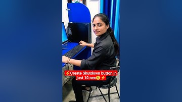 Create shutdown button in just 10 sec🔥 #viral #shorts #shortvideo #computer #excel