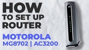✅ How to Setup Motorola MG8702 WiFi Router | How to Set Up MOTOROLA AC3200 MG8702 Modem