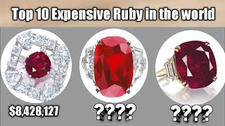 Top 10 Most Expensive Ruby in The World #ruby#diamond
