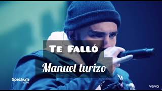 Te Falló- Manuel Turizo 🎶💔💭 Concierto