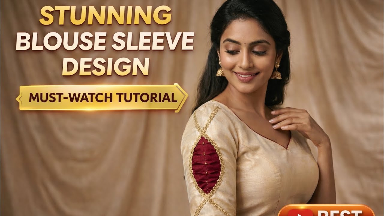 Trending Blouse Sleeve Design 🔥 Easy Stitching Idea