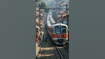Commuter Train Journey 🇮🇩🚄 | Ultra Realistic AI Cinematic #train #railway #jakarta #ai #shorts
