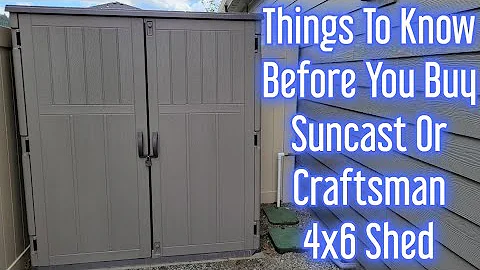 Suncast And Craftsman 4ft x 6ft Resin Storage Shed - Things To Know Before You Buy