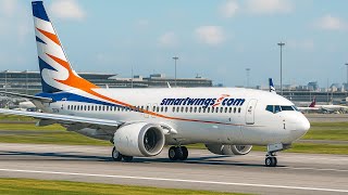 Best Pilot Incredible Boeing 737 Max Smartwings Landing At Nice Airport