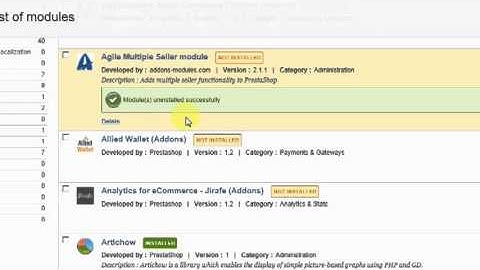 Agile PrestShop Module Update Tutorial