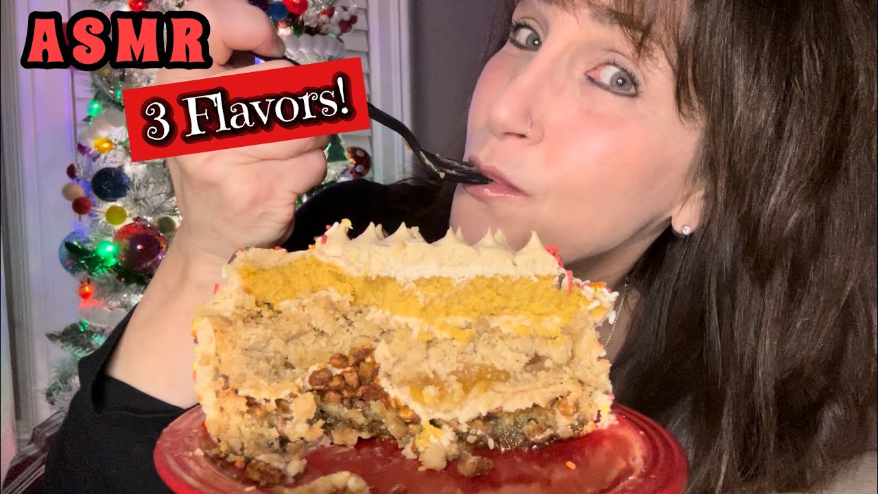 ASMR CAKE BOSS PIE CAKE! Pumpkin Cheesecake, Apple Crumble Pie, & Pecan