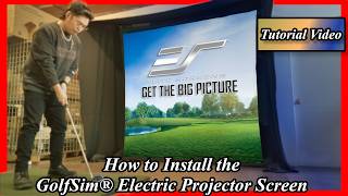 How to Install the GolfSim® Electric Projector Screen | Elite Screens Setup Guide