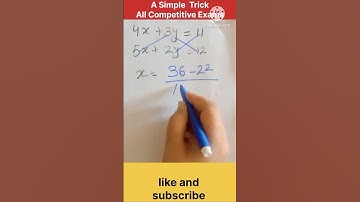 TRICK GOR  Simultaneous Equation  | Best Method SimultaneousEquation