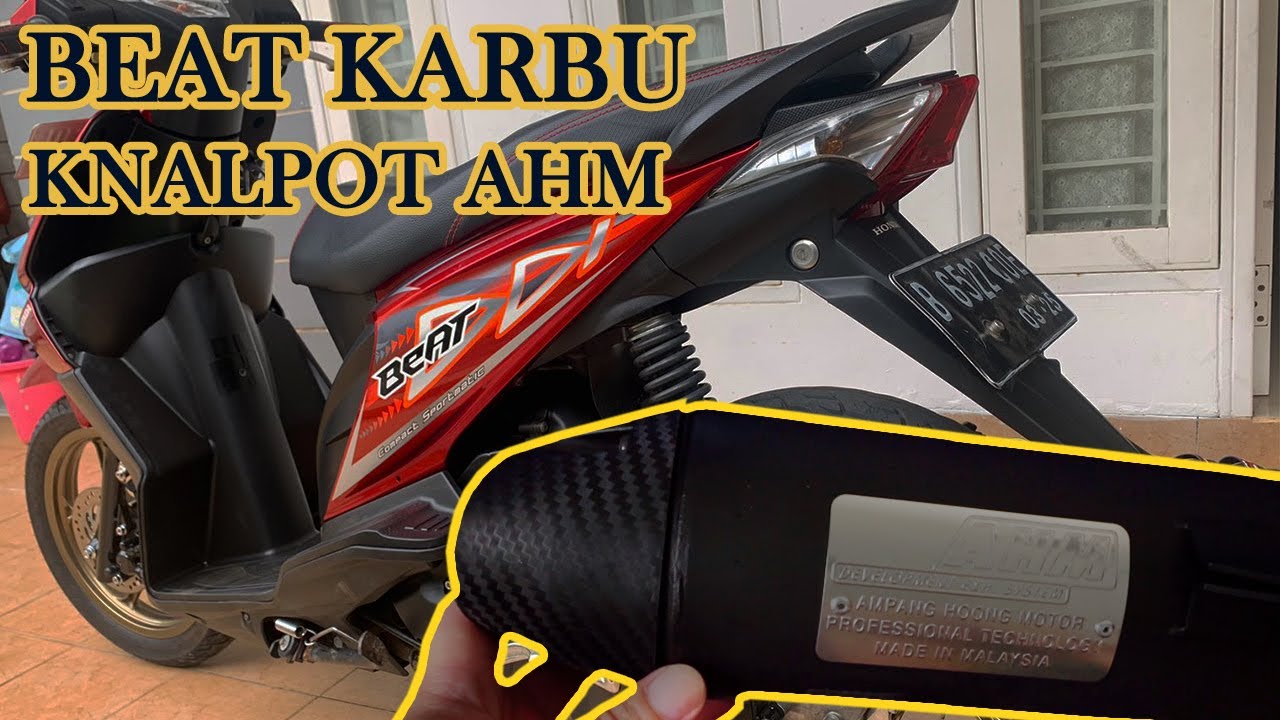 BEAT KARBU + KNALPOT AHM #beatkarbu #hondabeatkarbu