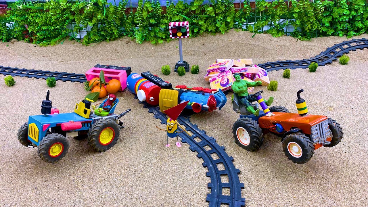 Mini Truck Rescues Candy on Train Tracks | High-Stakes Candy Mishap ...