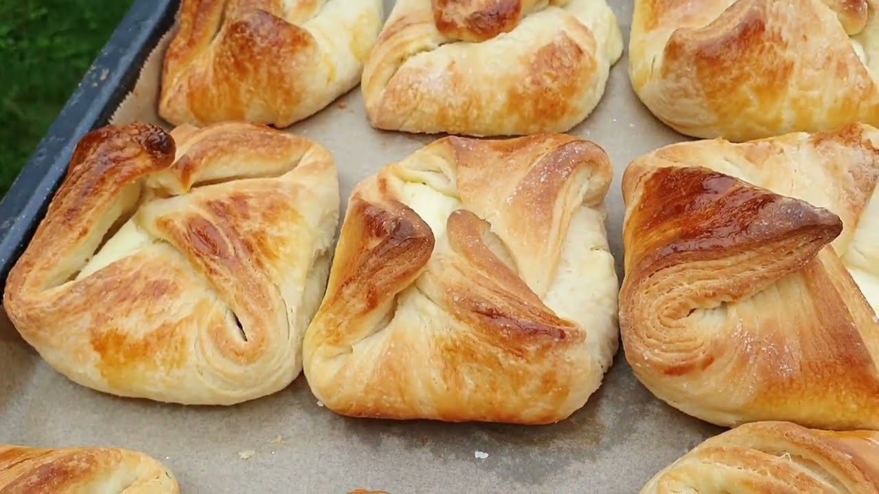 Самая лучшая выпечка🤩Из теста из холодильника! Мягкие, с хрустящей корочкой👌Danish pastry | CESMINAZ