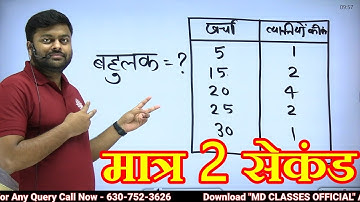 लेखपाल Exam 2022 🔥बीघा सीरीज | Maths |🔥सारणी से सम्बंधित बहुलक कैसे निकाले | Maths for UP LEKHPAL