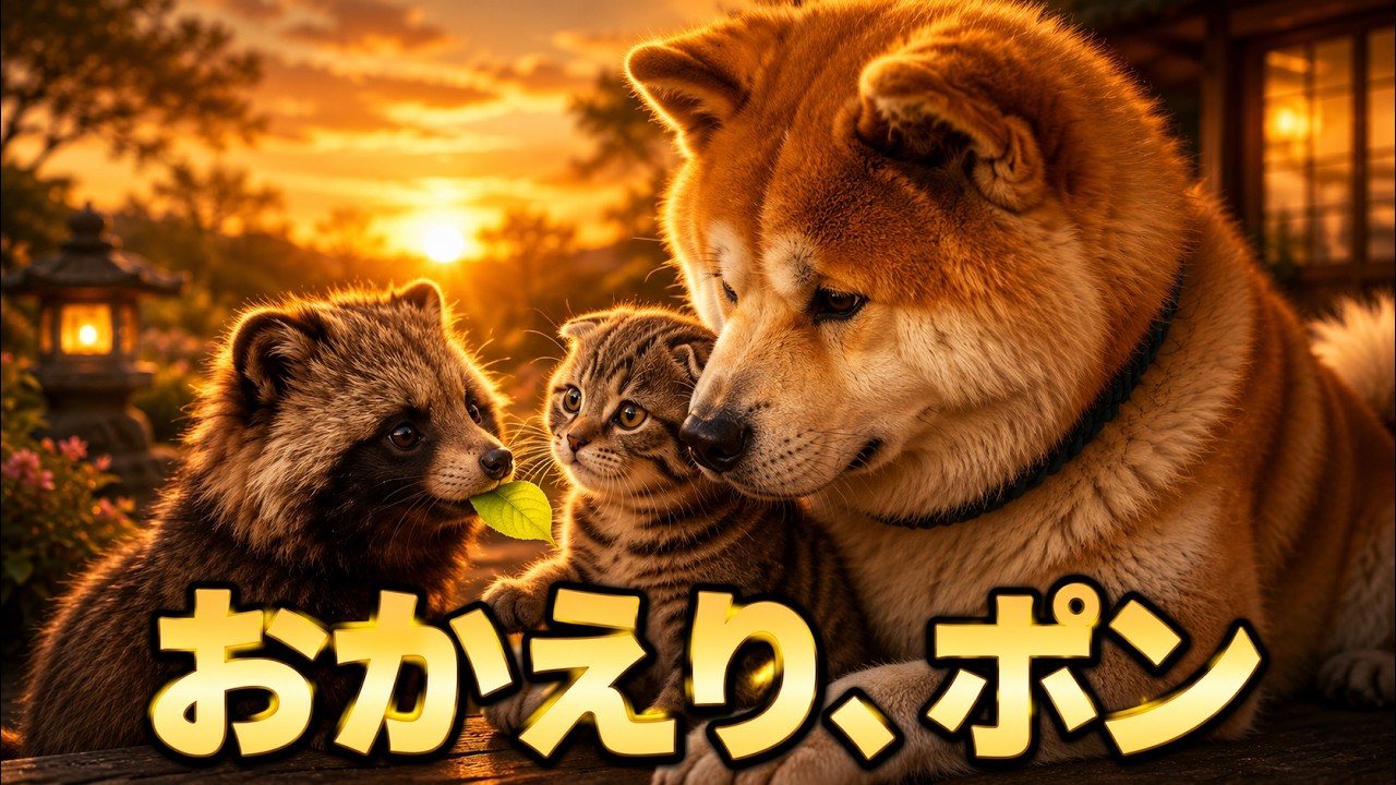 【秋田犬と子猫】森へ帰ったあの子が、もう一度｜ゲンとモカ 第10話「おかえり、ポン」