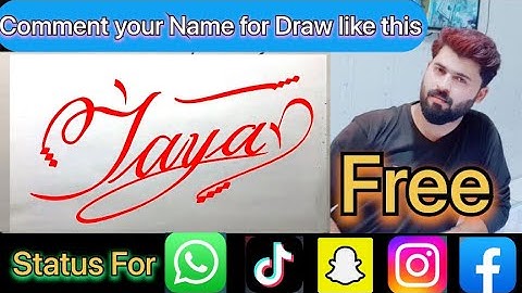 Jaya Name Signature Calligraphy Status | How to Cursive write with cut Marker #jaya