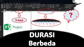 Durasi Gantt Chart BERBEDA - MS Project