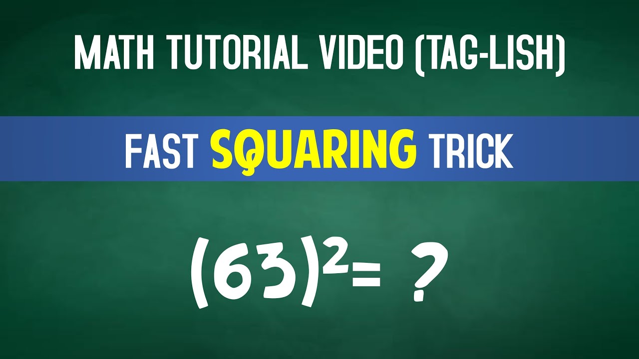 FAST MATH - How To Easily Square A Number Close to 50