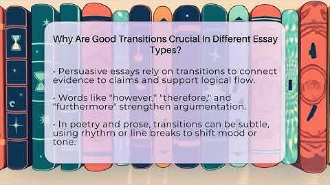Why Are Good Transitions Crucial In Different Essay Types? - The Prose Path