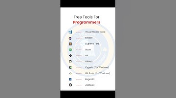 FREE TOOLS FOR PROGRAMMERS #visualstudiocode #eclipse #sublimetext #atom #git #github #gitbash #java