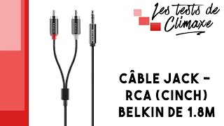 Cable Audio JACK 2 RCA vidéo