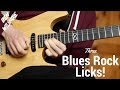 Licks Lesson - Three Blues Rock Licks!