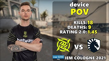 CS:GO POV Demo NiP Device (18/9) vs Liquid (de_dust2)