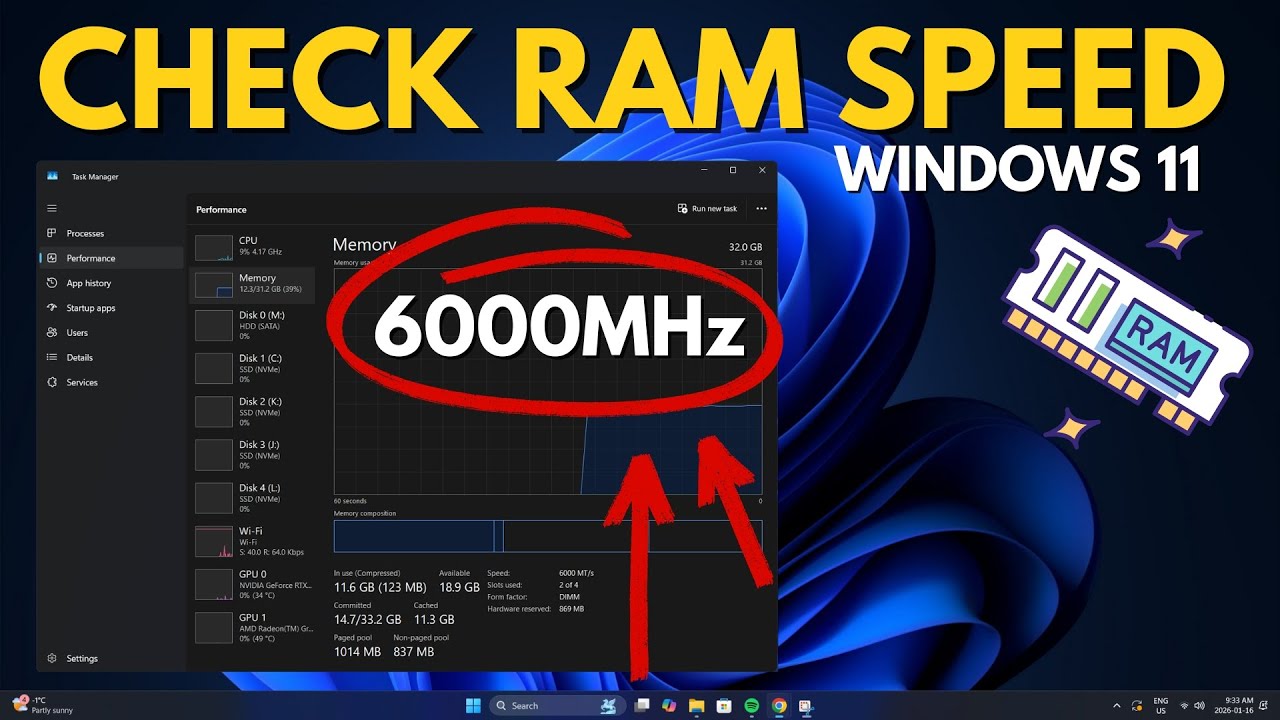 How to Check Ram Speed in Windows 11