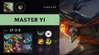 Master Yi Jungle vs Qiyana - KR Challenger Patch 26.17