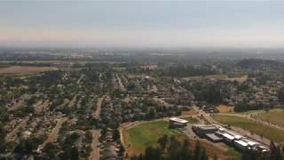 2017 total eclipse timelapse shot from a drone in Salem, OR