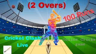 Cricket Clash Online Game.🏟️@pmroot252         100 Runs 2 overs  #cricketfever #trendingvideo screenshot 2