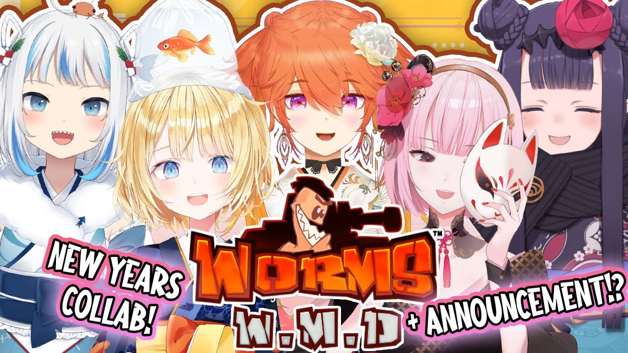 【WORMS】New Years Collab with HoloMyth + Announcement!?!?! #kfp #キアライブ