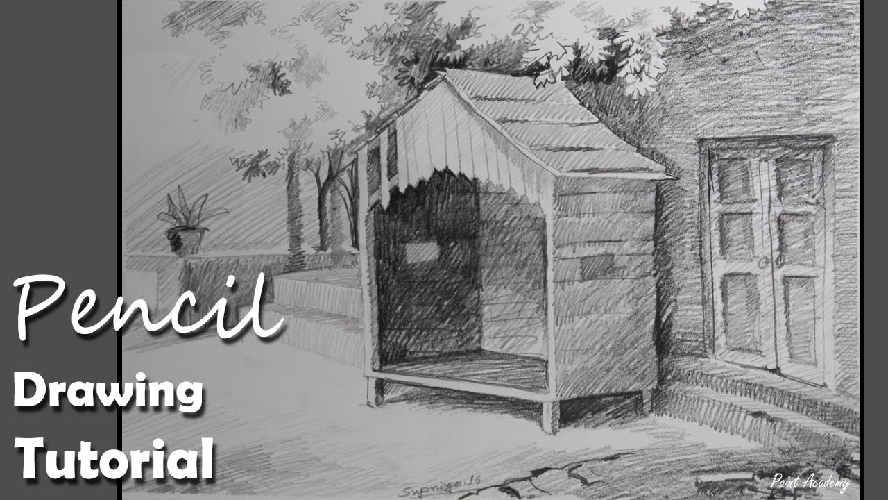 Pencil Drawing  Tutorial  How to Draw  A front House  