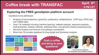 Exploring the FREE geneXplain platform account