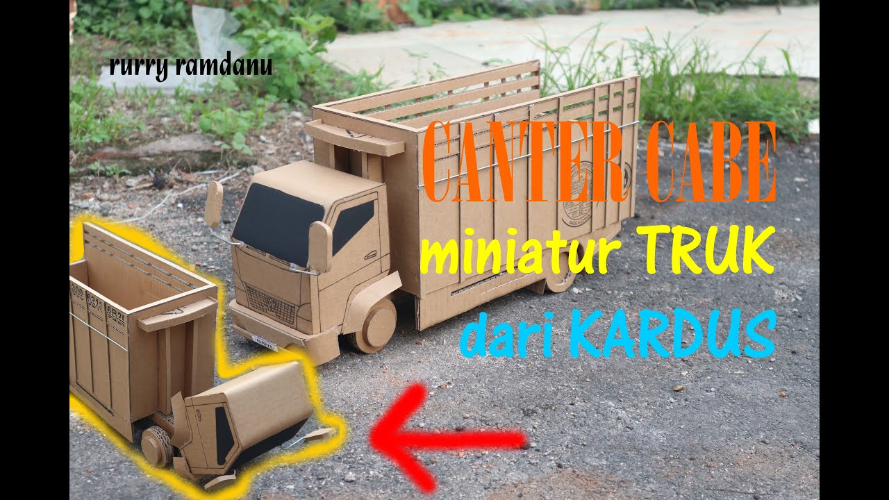 Canter cabe Miniatur  truk  dari kardus  YouTube