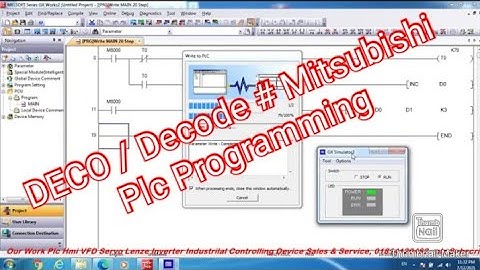 DECO / Decode # Mitsubishi Plc Programming