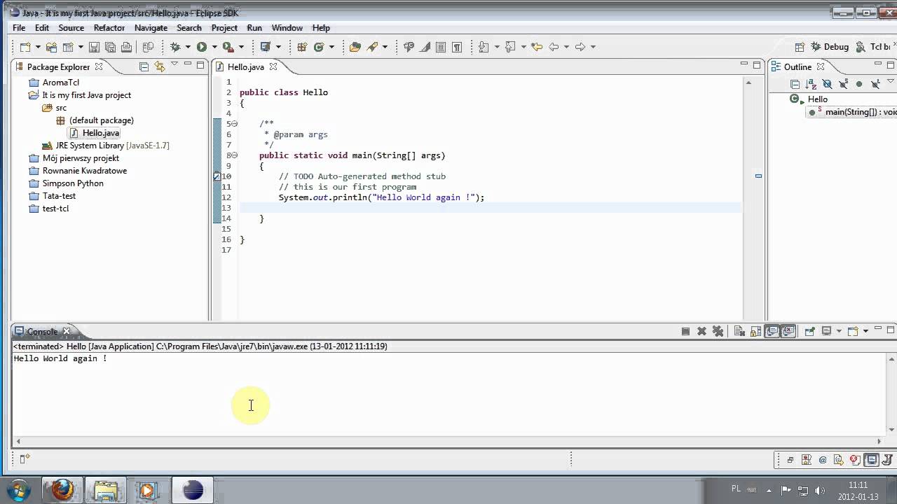 Introduction to Java, tutorial 3: Eclipse - YouTube